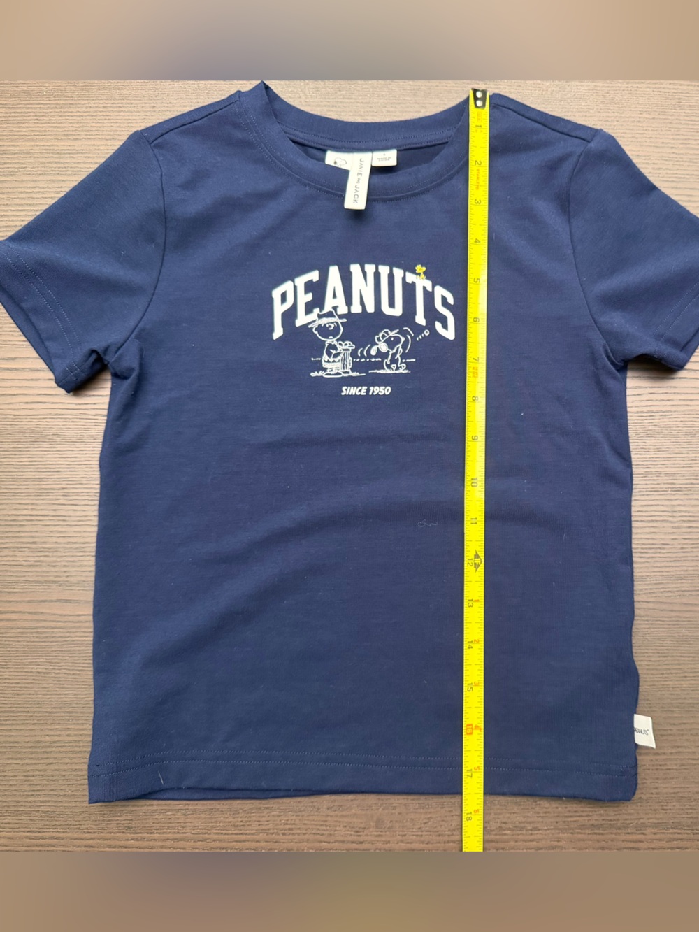 Navy Janie and Jack peanuts t shirt in size 5 - snoopy golfing